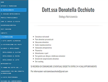 Tablet Screenshot of nutrizionistaocchiuto.com